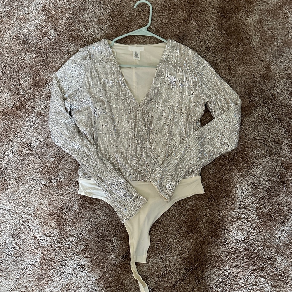 H&M Sequin Bodysuit